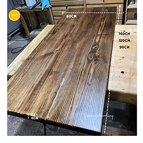 Mặt Bàn Gỗ Thông Thịt Dày 4CM, Tấm Gỗ Thông Tự Nhiên JOSE Gia Công Hoàn Thiện Đẹp Nhiều Kích Thước Tự DIY Thêm Chân Bàn