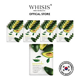 Combo 10 mặt nạ Bơ sữa Whisis Nature Origin Energy Avocado Sheet Mask