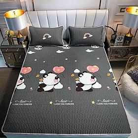 Mua Chiếu điều hòa cao su non 5D M2T Bedding vải lụa Tencel mát cao su non Latex mềm mịn đủ kích thước m6/m8/2m2