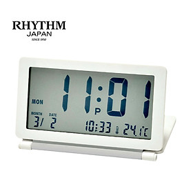 Đồng hồ điện tử Nhật Bản Rhythm LCT098NR03 - Kt 10.3 x 6.3 x 1.6 cm, 70g