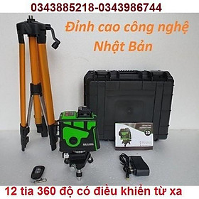 máy cân mực laser 12 tia 360 độ có điều khiển