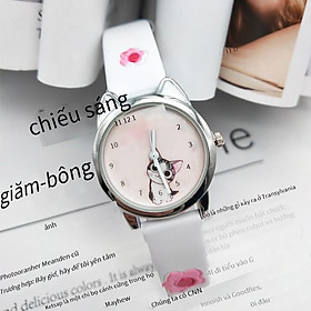 Quảng cáo phim hoạt hình mèo dễ thương đồng hồ phô mai mèo nhà riêng của trẻ em dễ thương dễ thương đồng hồ nữ học sinh đồng hồ thạch anh dễ thương