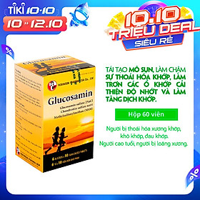 Viên uống TPCN GLUCOSAMIN HỘP 60 VIÊN giúp hỗ trợ quá trình tái tạo mô sụn