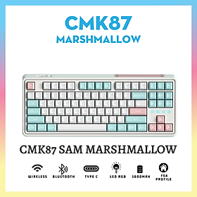 Bàn phím cơ FL-Esports CMK87SAM Marshmallow 3 Mode - Hàng chính hãng