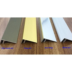 Mua Nẹp nhôm Kết thúc F9  nẹp nhựa PVC  nẹp trang trí  Nẹp sàn gỗ  nẹp sàn  thanh dài 2m5 - sâm banh