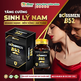 BOSS MEN B52 TĂNG CƯỜNG SINH LÝ NAM BỔ THẬN TRÁNG DƯƠNG NGUYÊN LIỆU NHẬP KHẨU HỘP CỨNG 30 VIÊN - TÂM AN PHARMA