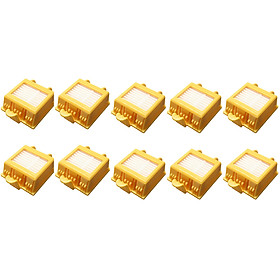 10Pcs/Set Yellow HEPA Filter Replacement for iRobot Roomba 700 SeriesVacuum Cleaner