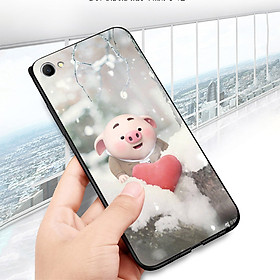 Ốp điện thoại dành cho máy Oppo A71 - Trái tim của lợn con MS FUNN0026