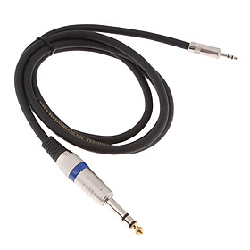 3.5mm to 6.35mm Adapter  Audio Cable Cord for Mixer Amplifier Guitar
