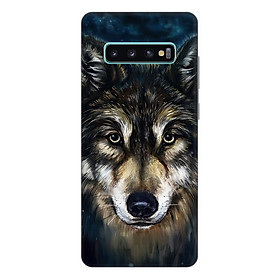Ốp lưng điện thoại Samsung S10 Plus hình Chó Sói Mẫu 2