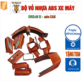 [Tặng tem] Bộ nhựa dàn áo xe Dream II - Dream Việt - Thái - Tàu - màu CAM