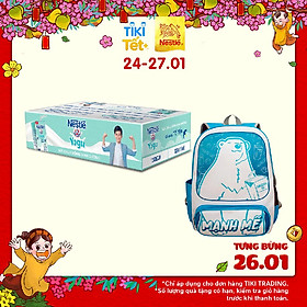 Thùng Sữa Chua Uống Nestlé YOGU 115ml - Tặng Balo Gấu Mạnh Mẽ