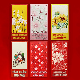 Bao Lì Xì Tết 2019 – Mẫu Sắc Xuân – Xấp 6 cái