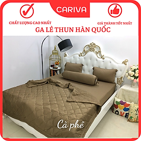 Ga Gối Thun Lạnh CARIVA 4 Món Màu Trơn Đủ Kích Thước