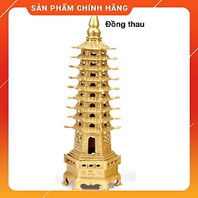 Mua (HÀNG HOT SIÊU CHÂT) Tháp văn xương bằng đồng 13 tầng cao 30cm- 206573