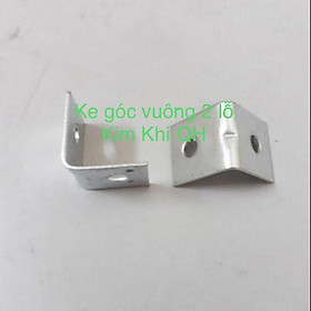 Ke vuông 2 lỗ/ ke góc đều 18mm