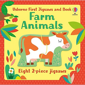 Sách – Anh: Usborne First Jigsaws: Farm Animals