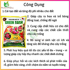 Mua Phân Bón Hữu Cơ Hoa Hồng Phân Bón Hoa Hồng  Cây Cảnh GREEN FARM Gói 1kg - Shop Phân Bón và Hạt Giống