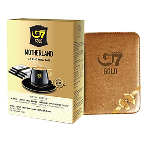 Trung Nguyên Legend - Cà phê sữa hòa tan G7 3IN1 Gold - Motherland và sổ tay