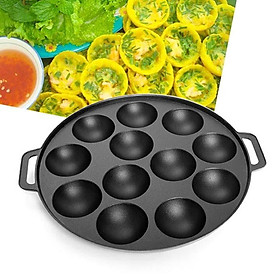 Mua Khuôn bánh khọt 12 lỗ nắp inox cao cấp