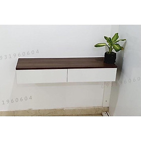 Mua Bàn Trang Điểm Treo Tường 2 NGĂN KÉO siêu bền đẹp gỗ MDF cao cấp phong cách Hàn Quốc
