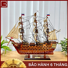 [Giá xưởng/Ảnh thật] Mô Hình Thuyền Gỗ Phong Thủy Gia Nhiên, Thuyền Buồm Gỗ 12 APOSTLES Dài 40cm, Thuyền Trang Trí Xuất Khẩu Chất Lượng Cao 