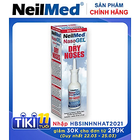 Gel Xịt Chống Khô Mũi, hỗ trợ điều trị Chảy Máu Cam, Làm Mềm Vãy Mũi - NeilMed NasoGel  Spray - Xuất Xứ Mỹ