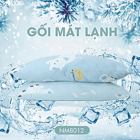 Mua Ruột gối hè mát lạnh NIN I Cool 40x60cm Ice Silk điều hoà nhiệt độ cao cấp  gòn microfiber êm ái nhiều hoạ tiết