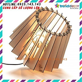 Đèn gỗ thả trần dùng để trang trí trong nhà, phòng khách, phòng ngủ đẹp
