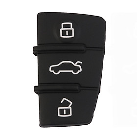 3 Button Rubber Pad Replacement for  A3 A4 A5 A6 A8 Remote Key Case