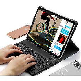Bao da kèm bàn phím Bluetooth dành cho iPad mini 6 cao cấp - Hàng nhập khẩu