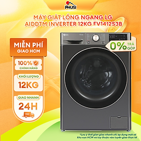 MÁY GIẶT CỬA TRƯỚC LG FV1412S3B 12kg INVERTER - HÀNG CHÍNH HÃNG (CHỈ GIAO HCM)