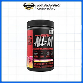 Bổ Sung Năng Lượng Pre-Workout Madness All-In Mutant 504G