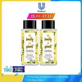Combo 2 Dầu Xả Love Beauty And Planet Phục Hồi Hư Tổn 400ml
