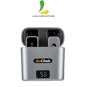 Hình ảnh Micro thu âm không dây GoChek C01 Ultra - Micro ghi âm có dock sạc, màn hình LCD hiển thị pin kết nối cổng Type C chuyên dùng cho thiết bị sử dụng hệ điều hành Adnroid - Hàng nhập khẩu