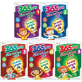 Combo Sách 365 Ngày Siêu Trí Tuệ Nhí - Phát Triển Tư Duy Logic IQ Cho Trẻ Em (Bộ 5 Cuốn)