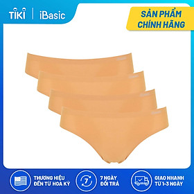 Combo 4 quần lót nữ không đường may bonding thoáng khí bikini iBasic PANW138 - 4 Da ca cao - L