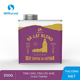 SHIN Cà Phê_Cà phê thủ công Đà Lạt Blend hộp thiếc 200g