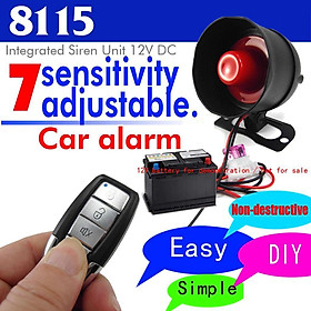 Universal Car Alarm Security System Anti-Theft Burglar w/ 2 Remote Control