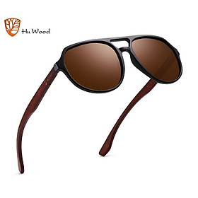 Kính mát dành cho cả Nam và Nữ Hu Wood GR8049 - Gọng Gỗ Cao Cấp - Chống Tia UV400- Hàng Chính Hãng