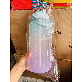 Mua Bình Đựng Nước 2L Dễ Thương Có Vạch Báo Giờ Uống Nước hot