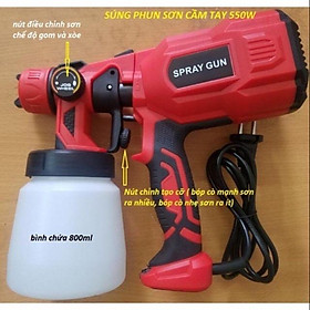 Súng phun sơn cầm tay dùng điện đẹp - 550W