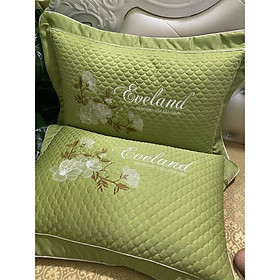 Mua Gối nằm ngủ gồm cả ruột và vỏ áo gối kích thước 50 x 68cm màu xanh kiểu vảy cá 1 chiếc
