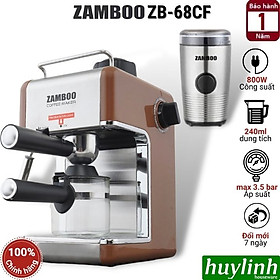 Mua Combo máy pha cà phê Espresso Zamboo ZB-68CF + máy xay ZB100g - hàng chính hãng
