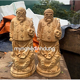 Tượng ông thương gia bằng gỗ ngọc Am thơm nức cao 40cm