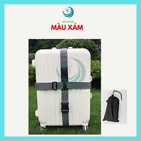 Dây Đai Vali Chữ Thập 4m Khóa Gài- Dây Buộc Vali An Toàn Chữ Thập Dây Chằng Vali Du Lịch- Dây Đai Khóa Vali 4 Chiều Dây Bảo Vệ Hành Lý Cao Cấp Dây Đai Hành Lý Đa Năng Dây Quấn Vali Chống Bung Dây Khoá Vali Chữ Thập 2 Trong 1
