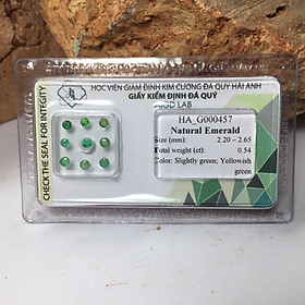 Mua Vỉ đá Emerald thiên nhiên 9 viên_HA-G000457