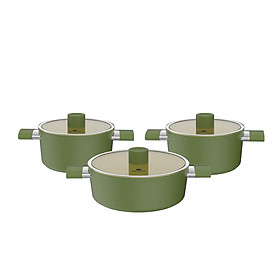 Mua Bộ nồi phủ sứ an toàn Elmich Olive EL-5220OV03