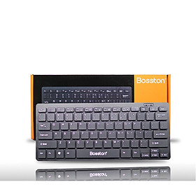 Mua Bàn phím máy tính-Bàn phím mini có dây Bosston 868  phím bấm rất nhẹ êm JL (Đen)  - Hàng nhập khẩu