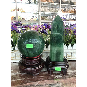 Mua Bộ combo phong thủy trấn trạch đá thạch anh xanh